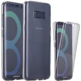 Apsuwa Samsung Galaxy S8 Plus Kılıf Ön Arka 360 Koruma Şeffaf Silikon - Saydam