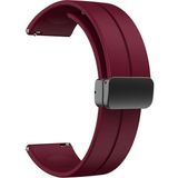 Apsuwa Samsung Galaxy Watch 3 45MM Kordon Kayış D-Buckle Sport Silikon 22/K2D - Bordo