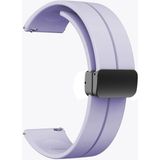 Apsuwa Samsung Galaxy Watch 3 45MM Kordon Kayış D-Buckle Sport Silikon 22/K2D - Lila
