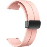 Apsuwa Samsung Galaxy Watch 3 45MM Kordon Kayış D-Buckle Sport Silikon 22/K2D - Pembe