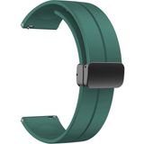 Apsuwa Samsung Galaxy Watch 3 45MM Kordon Kayış D-Buckle Sport Silikon 22/K2D - Yeşil