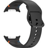 Apsuwa Samsung Galaxy Watch 8 Ultra Kordon Kayış Silikon Dikiş Detaylı - Siyah