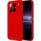 Apsuwa Xiaomi 15 Pro Kılıf Lansman Içi Kadife Silikon Kırmızı