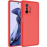 Apsuwa Xiaomi Mi 11T Pro Kılıf Lansman Içi Kadife Silikon - Kırmızı