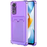 Apsuwa Xiaomi Redmi Note 11 Pro Kılıf Kartlıklı Darbe Korumalı Silikon - Lila
