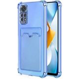 Apsuwa Xiaomi Redmi Note 11 Pro Kılıf Kartlıklı Darbe Korumalı Silikon - Mavi