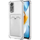 Apsuwa Xiaomi Redmi Note 11 Pro Kılıf Kartlıklı Darbe Korumalı Silikon - Şeffaf