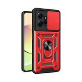 Apsuwa Xiaomi Redmi Note 12 Pro 4G Yüzüklü Sürgülü Kamera Korumalı Pars Kırmızı Kılıf