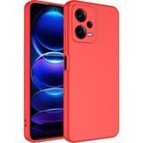 Apsuwa Xiaomi Redmi Note 12 Pro 5g Kılıf Lansman Içi Kadife Silikon - Kırmızı