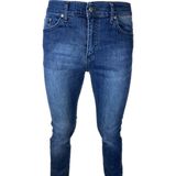APT PRESTIGE Erkek Dar Kesim Boru Paça Denim Likralı Mavi Kot Pantolon - 35 - 10M-Mavi