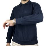 APT PRESTIGE Erkek Lacivert Polo Yaka Cepli Normal Kalıp Kazak - 02L-Lacivert