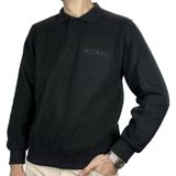 APT PRESTIGE Erkek Siyah Polo Yaka Cepli Normal Kalıp Kazak - 3XL - 0TB-Siyah