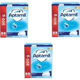 Aptamil Bebek Sütü 1 Numara 0-6 Ay 3 Adet 900 gr Sütlü İçerik ve DHA ile Zenginleştirilmiş