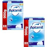 Aptamil Biberon Maması 0-6 Ay Bebekler İçin Sütlü 1800 gr 2 Adet Paket