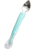 Aputue Bebek Kaşığı, Çift Başlı Bebek Silikon Mama Kaşığı, Beslenme Kaşığı Eğitim Kaşığı, Bebekler ve Yeni Doğanlar İçin Meyve Püresi Kaşığı