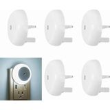 Aputue Duvara Monte LED Gece Lambası, alacakaranlık sensörlü, 0.5w duvar fişli gece lambası, koridor, merdiven, mutfak, banyo için, 6'lı paket yuvarlak tasarım