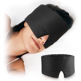 Aputue Göz maskesi Eye mask, yüzde 100 pamuklu nefes alabilir yumuşak kumaş, ayarlanabilir kayışlı ışık sızdırmaz konforlu tasarım, uyku seyahat ve yoga için erkek kadın uyumlu siyah gece bandı