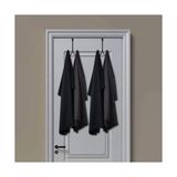 Aputue Kapı Askısı Door Hook, 2 Adet Çift Kancalı Siyah Metal Organizatör, Banyo ve Yatak Odası Için Ağır Hizmet Tipi Askı Aparatı, Havlu Bornoz Ceket Için Çizilmez Süngerli Kapı Arkası Askısı - 0,25 gr