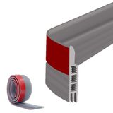 Aputue kapı rüzgar kırıcı, silikon ayarlanabilir yapışkanlı şerit, 5cm x 100cm gri su geçirmez izolasyon bandı, ses yalıtımı sağlayan kapı altı sızdırmazlık bandı, ev ve ofis dış mekanlar için