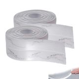 Aputue Kendinden Yapışkanlı Sızdırmazlık Bandı, 2 Rulo 3,8 cm x 3,2 m Çarpışma Önleyici Su Geçirmez Sızdırmazlık Bandı, PVC Kendinden Yapışkanlı Sızdırmazlık Bandı, Yapışkanlı Sızdırmazlık Bandı