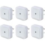 Aputue LED Gece Lambası, duvara takılan gece lambası, alacakaranlık sensörlü, 0.5w enerji tasarruflu, koridor, merdiven, mutfak, banyo ve yatak odaları için ideal (6'lı paket)