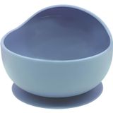 Aputue Silikon Bebek Mama Kapları, 12x8x5 cm Mavi Salyangoz Desenli, Emniyetli Vakum Tabanlı, Bulaşık Makinesinde Yıkanabilir, İçe Kıvrık Tasarım, Yürümeye Başlayan Bebekler İçin