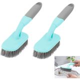 Aputue temizlik fırçası, 2 PCS sert kıllı banyo ve mutfak ovma fırçası, halı lavabo fayans yüzeyler için asma kancalı dayanıklı saplı tasarım, etkili hijyen sağlayan çok amaçlı ev gereci