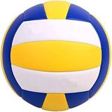 Aputue Voleybol, Üç Renkli Panel Tasarım (mavi/sarı/beyaz) Dayanıklı ve Uzun Ömürlü Antrenman Topu, Resmi Boyut 5 Voleybol Topu, Su Geçirmez İç ve Dış Mekan Plaj Voleybolu, Plaj Oyunları