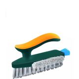 Aputue yer fırçası, 4'ü 1 arada v-şekilli sert kıllar ve yumuşak çekçekli tasarım, banyo ile mutfak fayans araları için ergonomik kaymaz saplı temizleme fırçası, ölü köşeler ve derz temizleyici