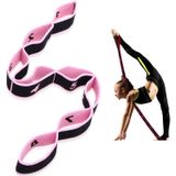 Aputue Yoga Germe Bandı, 8 Halkalı Esneme Bandı, Döngülü Yoga Germe Bandı, Elastik Yoga Bacak Germe Bandı, Fizik Tedavi, Pilates, Yoga ve Dans için Esneklik Bandı