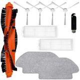 APZOVO Xiaomi Mi Robot Vakum Mop 2S / Paspas Pro/Paspas P/ STYJ02YM, Xiaomi Robot Vakum S12/ S10 EU için Yedek Aksesuarlar, 1 Ana Fırça, 2 Hepa Filtre, 2 Mop, 4 Yan Fırça