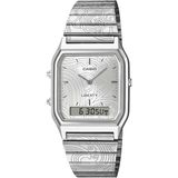AQ-230ELT-7ADR Casio Retro 'liberty' Unisex Kol Saati - Gri