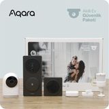 Aqara Akıllı Güvenlik Paketi, Görüntülü Kapı Zili G4, Kamera Hub G2H Pro, P1 Hareket Sensörü, Kapı Pencere Sensörü, Kablosuz Kumanda, Apple Home Destekli Akıllı Ev Güvenlik Seti, 1080P