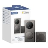 Aqara Görüntülü Kapı Zili G4 (Zil Dahil), 1080p FHD HomeKit Güvenli Görüntülü Kapı Zili Kamerası, Yerel Yüz Tanıma ve Otomasyonlar, Kablosuz veya Kablolu, S...