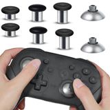 AQIDAP Nintendo Switch Pro Controller için Denetleyici Metal Parmak Çubukları Değiştirme 8'i 1 Arada Manyetik Analog Parmak Çubukları Seti Joystick Parçaları Onarım Aksesuar Kiti
