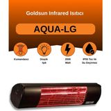 Aqua 2000 Watt GSA20LG Düşük Işıklı Kumandasız Suya Dayanıklı Elektrikli Infrared Isıtıcı-Siyah