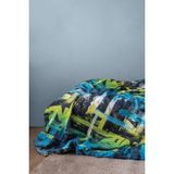 Aqua 210TC Dijital Baskı Pamuk Saten Tek Kişilik Nevresim Takımı - Renkli - 160 x 240 cm