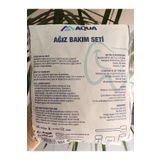 Aqua Ağız Bakım Seti 20 adet Süngerli Swab + 50 ml Gargara + 5 Adet Nemlendirici