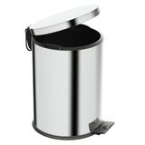 Aqua Bagno Basic Çöp Kovası - Pedallı 12 L, Parlak Krom Paslanmaz | 35.99.57.03.01