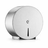 Aqua Bagno Basic Jumbo Tuvalet Kağıtlığı Paslanmaz Çelik Mat Krom Kilitli Dispenser Gümüş