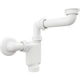 Aqua Bagno Comfort Yer Kazandıran Lavabo Sifonu, Kolay Temizlenir, Ayarlanabilir Koku Önleyici Gider Borulu - 32 mm - Süzgeç Hariç | 90.99.60.01