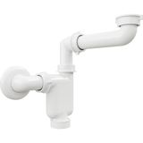 Aqua Bagno Comfort Yer Kazandıran Lavabo Sifonu, Kolay Temizlenir, Ayarlanabilir Koku Önleyici Gider Borulu - 32 Mm-Süzgeç Hariç