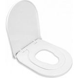 Aqua Bagno Junior D Çocuk Adaptörlü Klozet Kapağı Tak Çıkar Yavaş Kapanan Beyaz PP | 90.99.50.44