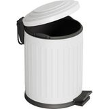Aqua Bagno Midas Çöp Kovası -Pedallı 5 Lt. , Beyaz