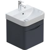 Aqua Bagno Piccolo 2.0 Alt Dolap 57 Cm. Antrasit Gri Parlak-Lavabo Dahil