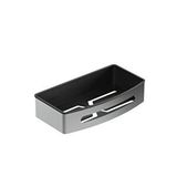 Aqua Bagno Smart Tekli Süngerlik 24 X 12,5 Cm. , Parlak Krom Gri