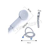 Aqua Bagno Smıle El Duşu - Duş Spirali Hortumu Set 2 Parça Krom