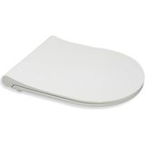 Aqua Bagno Thin Yavaş Kapanan Klozet Kapağı - Duroplast-Yavaş Kapanan - Beyaz