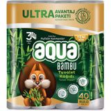 Aqua Bambu 3 Katlı 40 Rulo Tuvalet Kağıdı