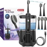 Aqua Brush Şarj Edilebilir Elektrikli Diş Fırçası,su Püskürtmeli Ağız Duşu ve Diş Fırça - Çok Renkli